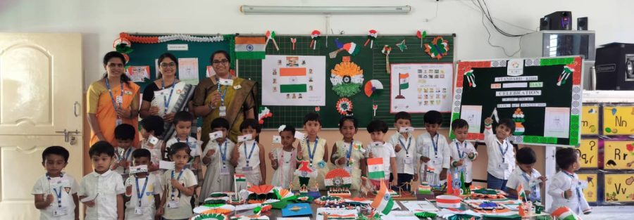 Tri Color Day celebrations in schools Dasarahalli